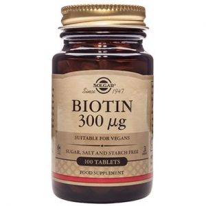 Solgar Biotin 300 mcg  100 capsules
